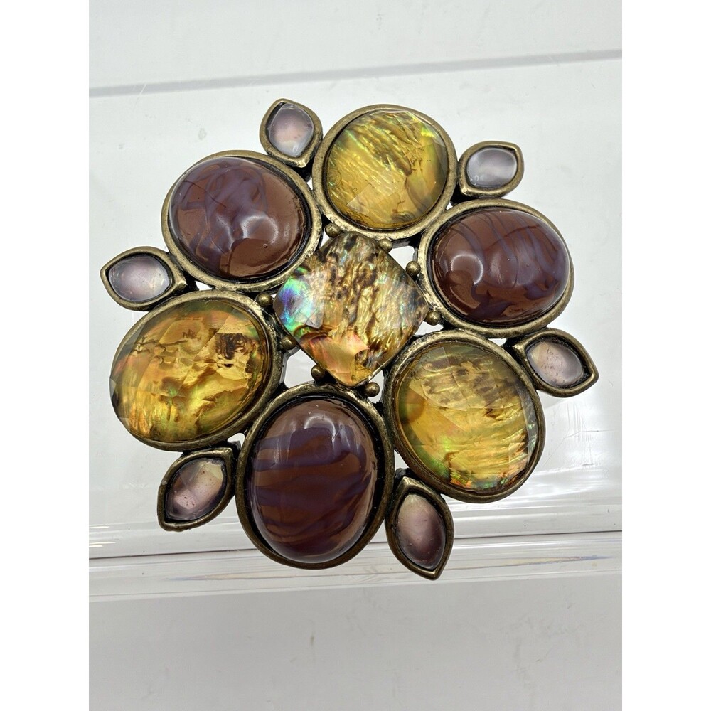 Vintage Liz Claiborne LC Signed Statement Brooch